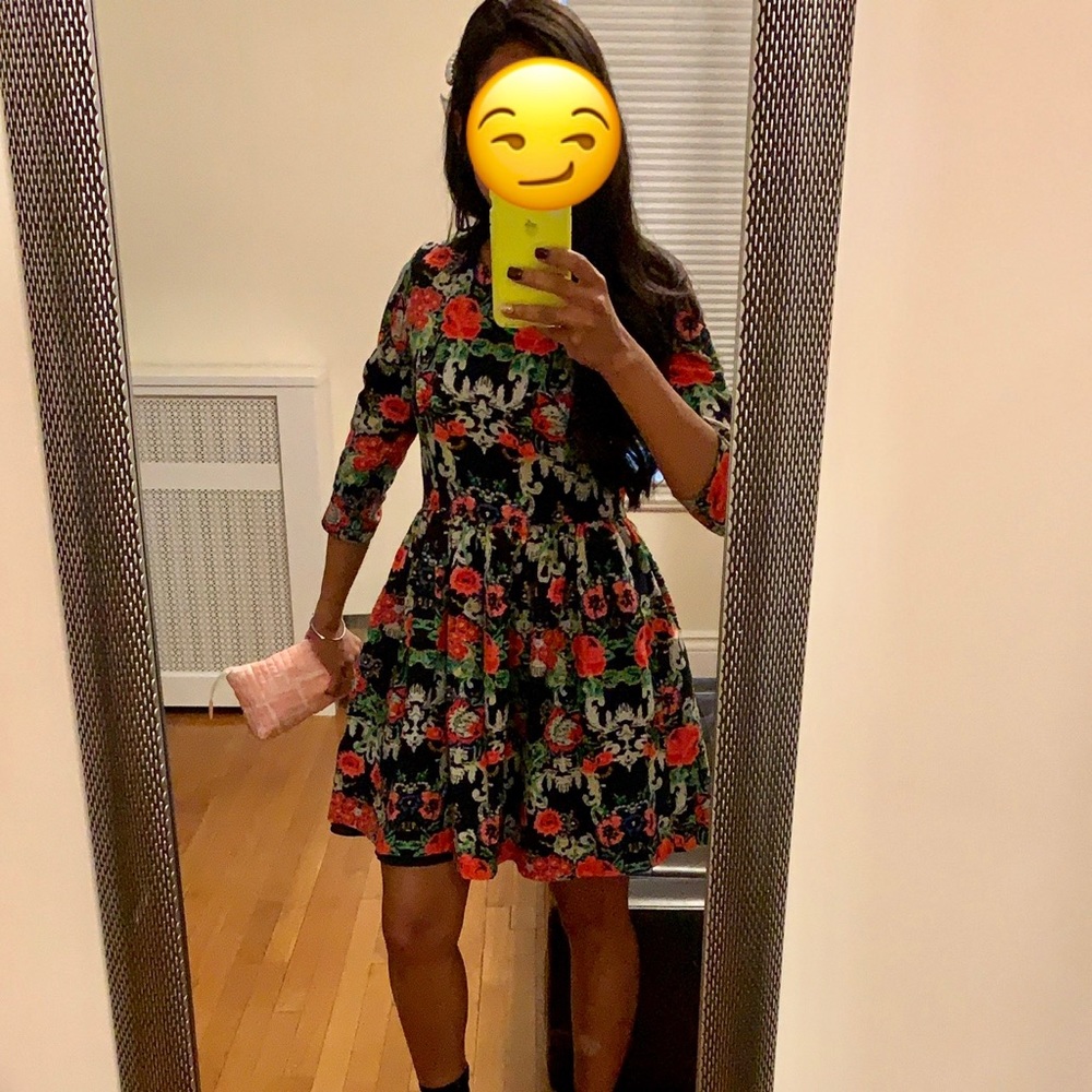 ASOS rose tapestry dress